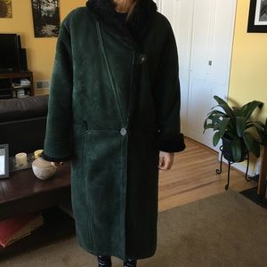 Women’s Suede Winter Coat - Full Length